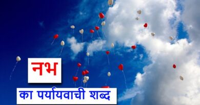 नभ का पर्यायवाची शब्द या synonyms of nabh hindi